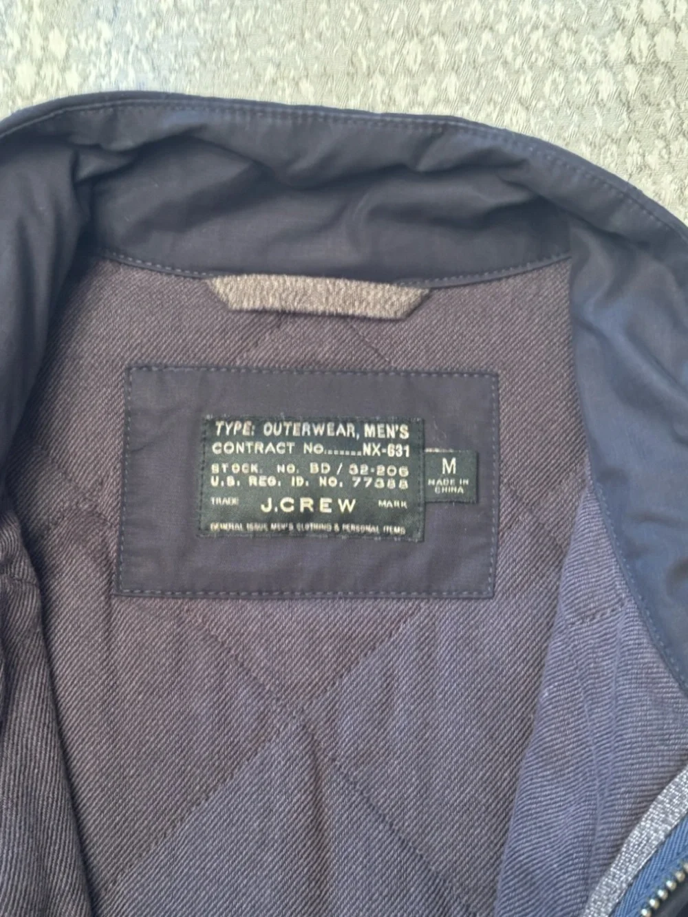 J. Crew Quilted Sussex Vest in Black Medium